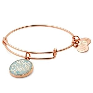 Alex And Ani 'You Are Enough' Charm Bangle RARE